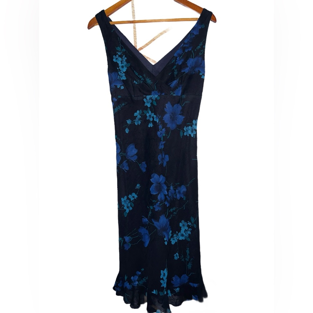 Vintage Y2K Floral Sleeveless Dress chiffon midi dress